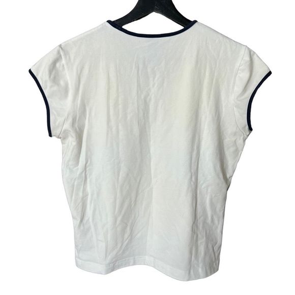 Y2K Nike Womens Tennis Graphic Swoosh Top Large - Picture 3 of 4